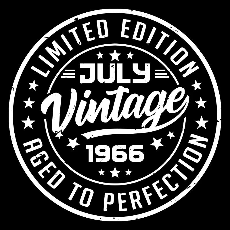 Made In July 1966 Vintage Anniversary 1966