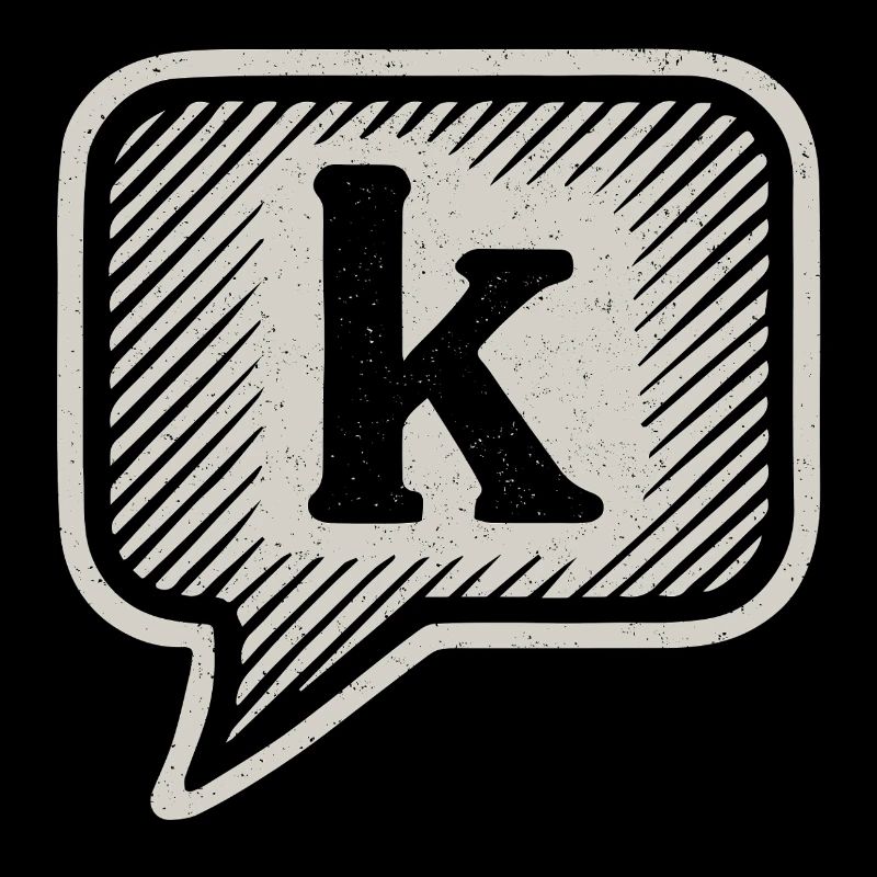 Funny Texting Introvert – K Speech Bubble