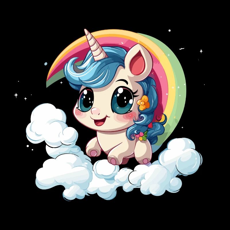 Einhorn Regenbogen Design