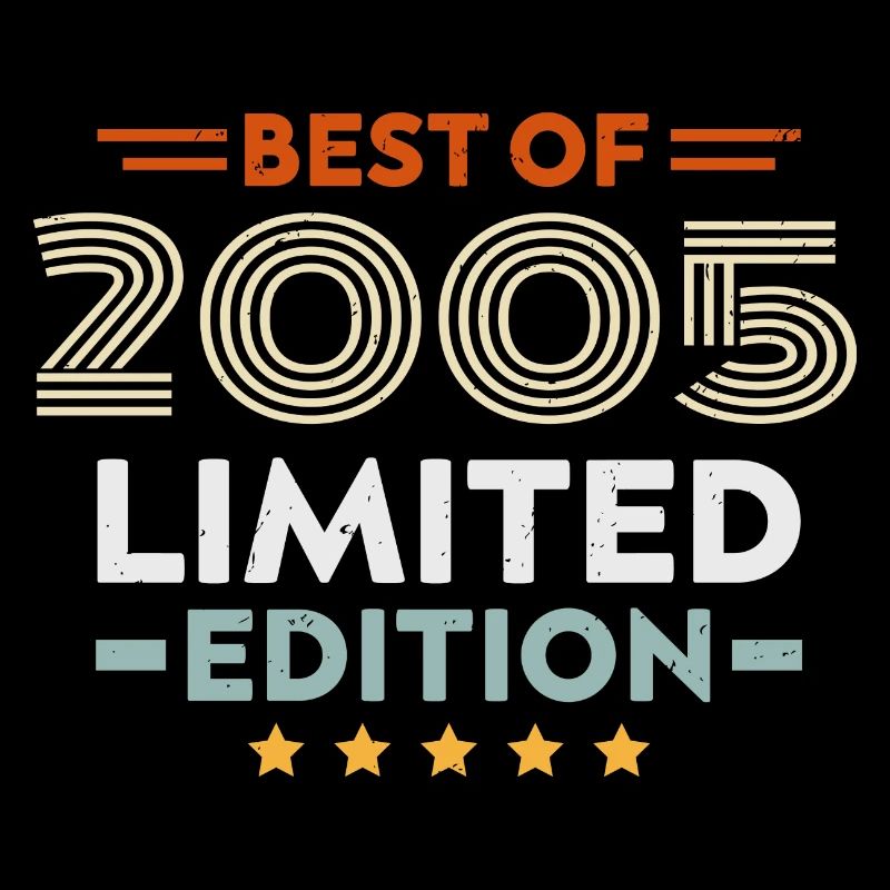 Retro 2005 Vintage Gift 19th Anniversary 19 Years