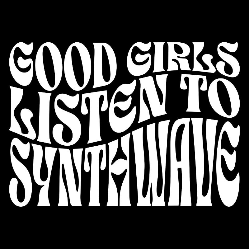 Mädchen hören Synthwave-Musik