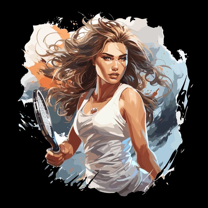 Tennis player - illustration
