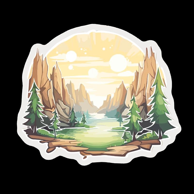 Landschaft - Illustration