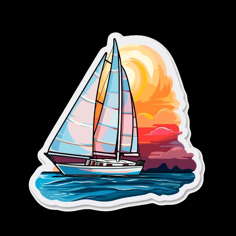 Segelboot - Illustration