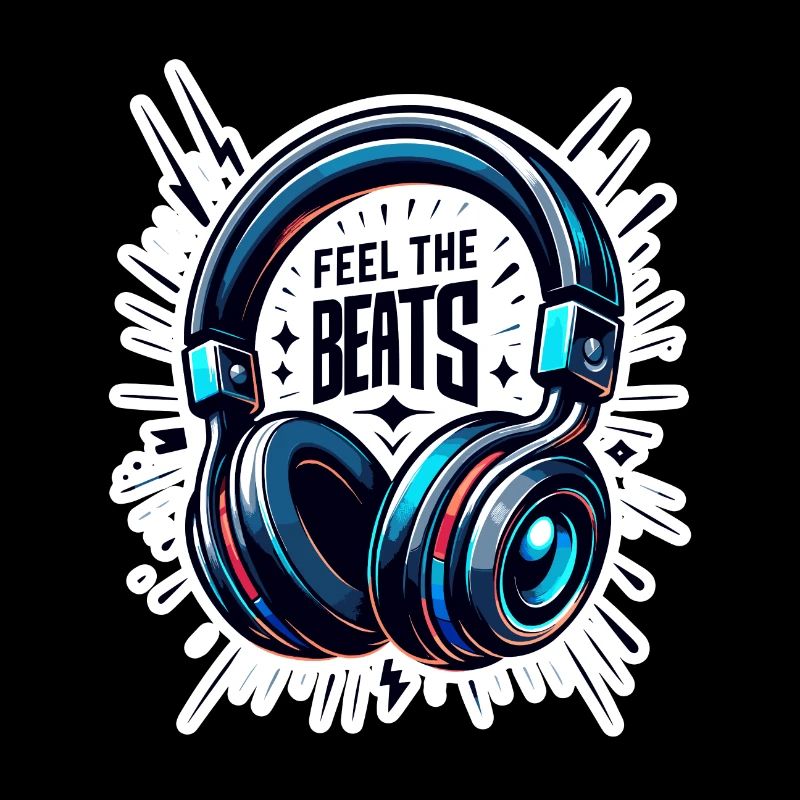 Feel the Beats - Kopfhörer Illustration