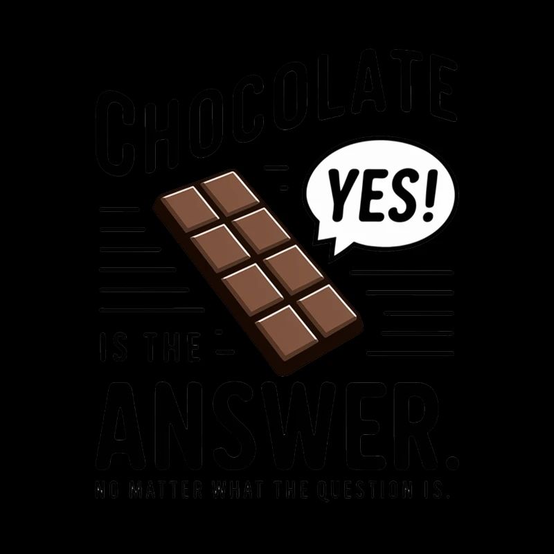 Le chocolat est la réponse. Peu importe la question