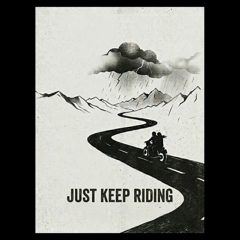 Continue simplement à faire de l’aventure à moto
