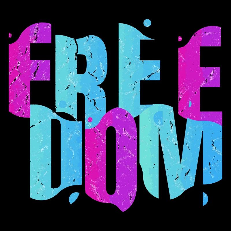 Freedom Freedom lettering
