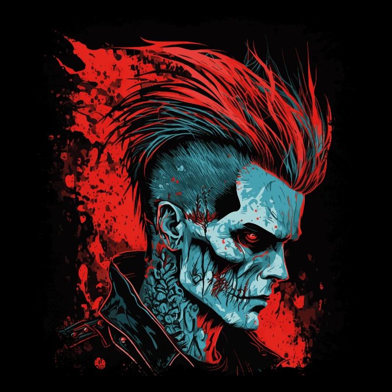HorrorPunk Zombie Mohawk