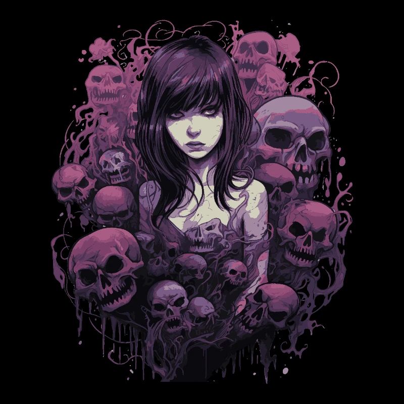 Emo Horrorpunk Mädchen