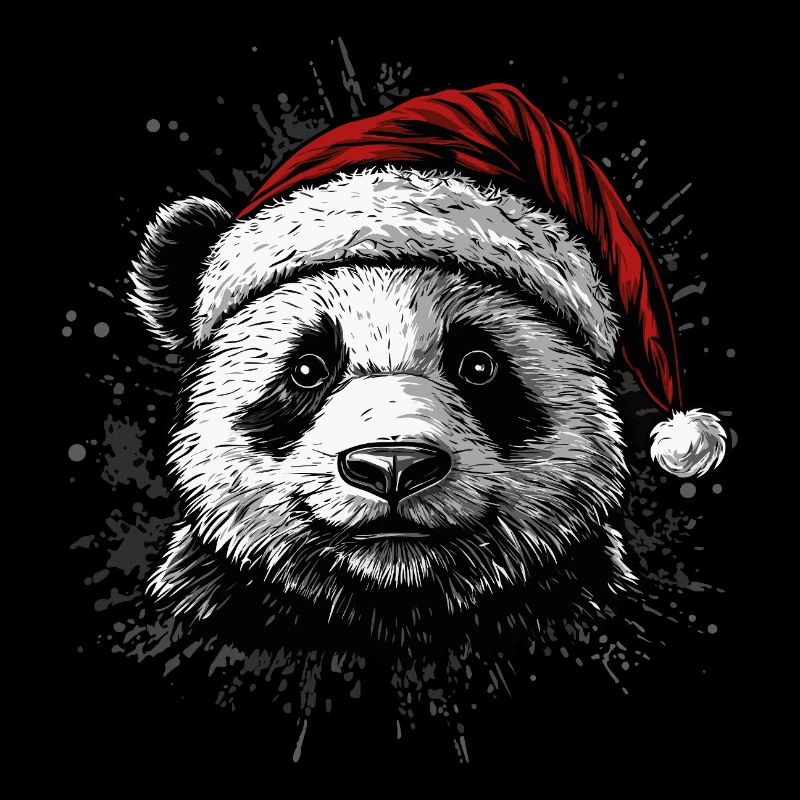 Panda de Noël