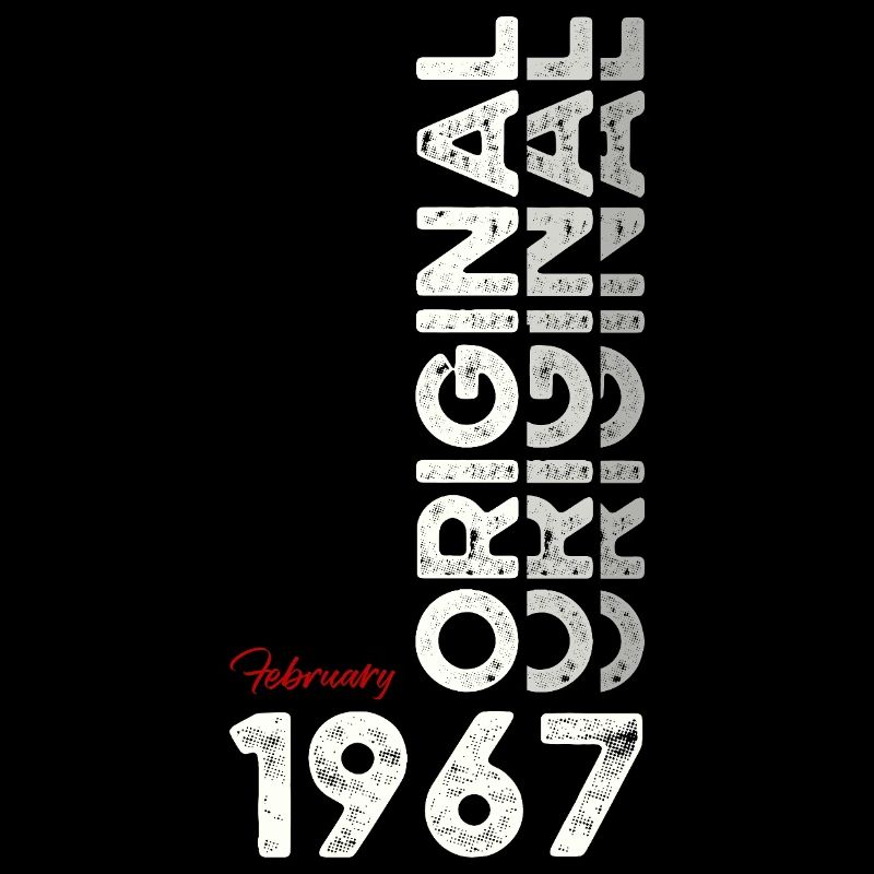 58. Geburtstag Geschenk Mann Original Februar 1967