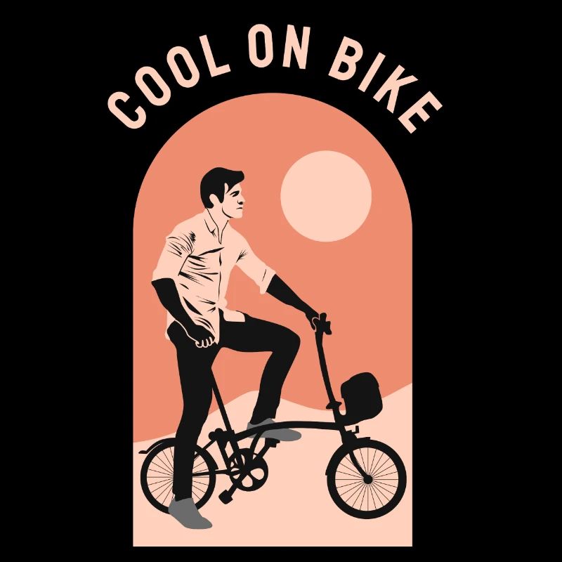 Cool commuter folding bicycle, Brompton London UK