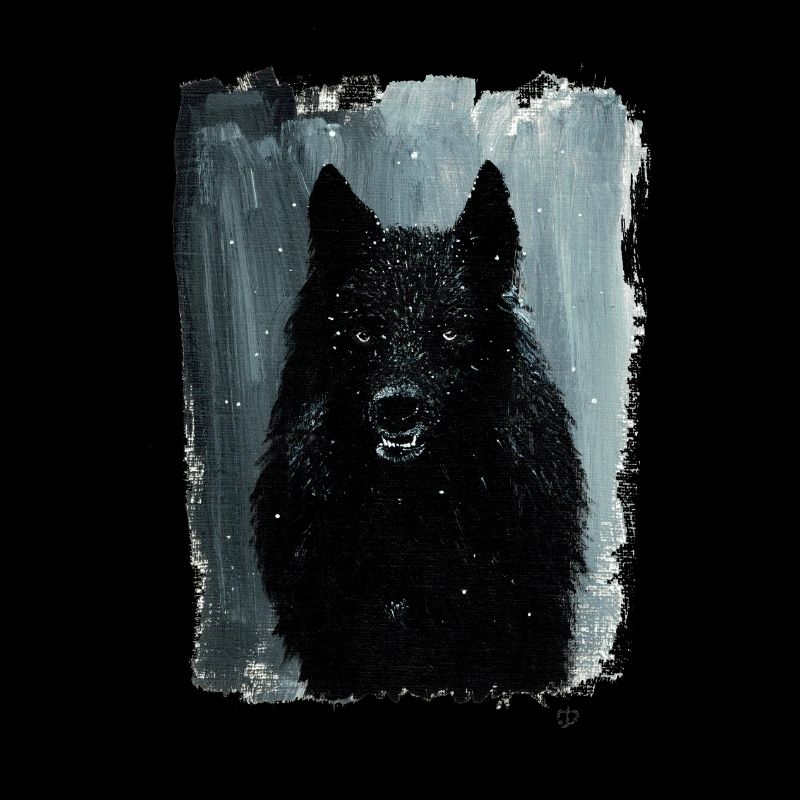 Wolf painting