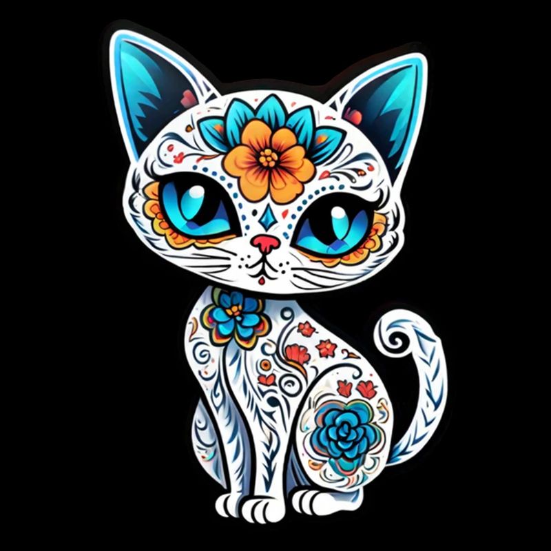 chat mexique - dia de los muertos