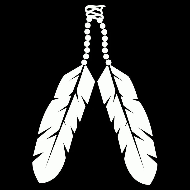 Conception de pendentif en plume autochtone