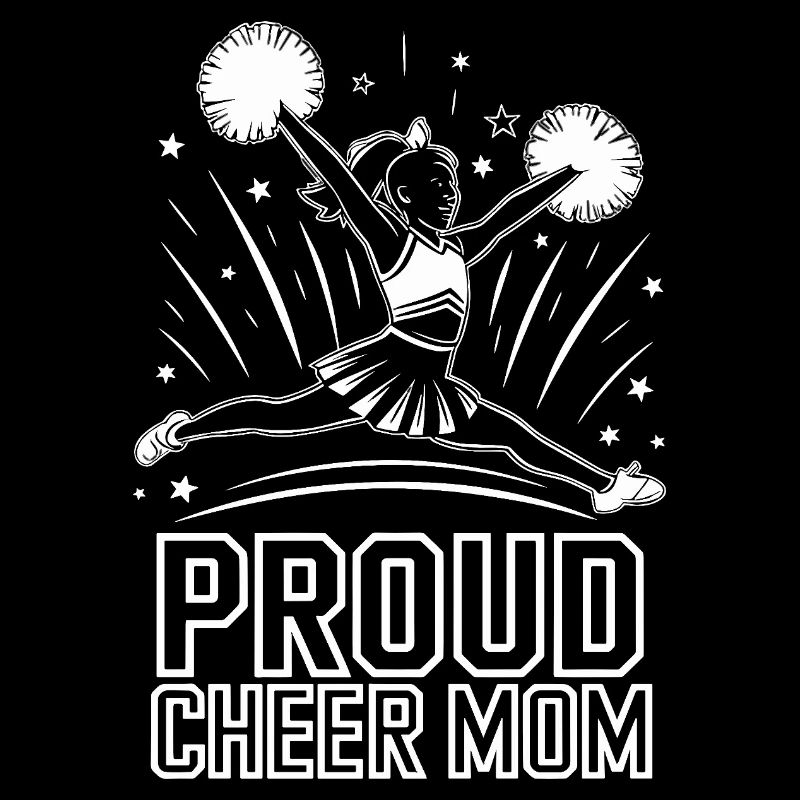 Proud Cheerleader Mom Support and