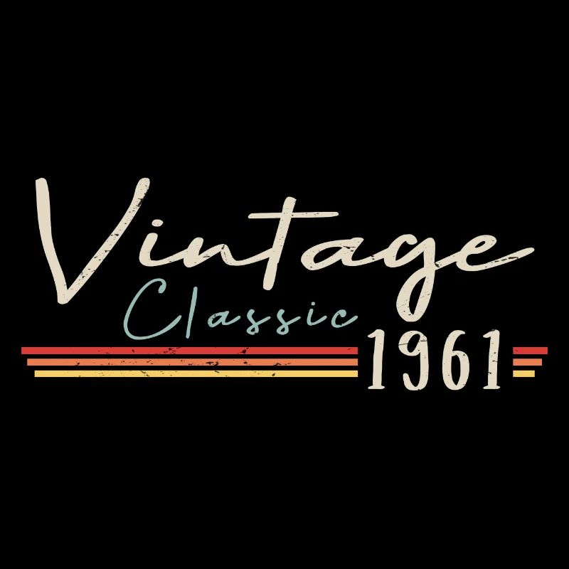 Vintage Original since 1961 Geburtstag Retro 1961