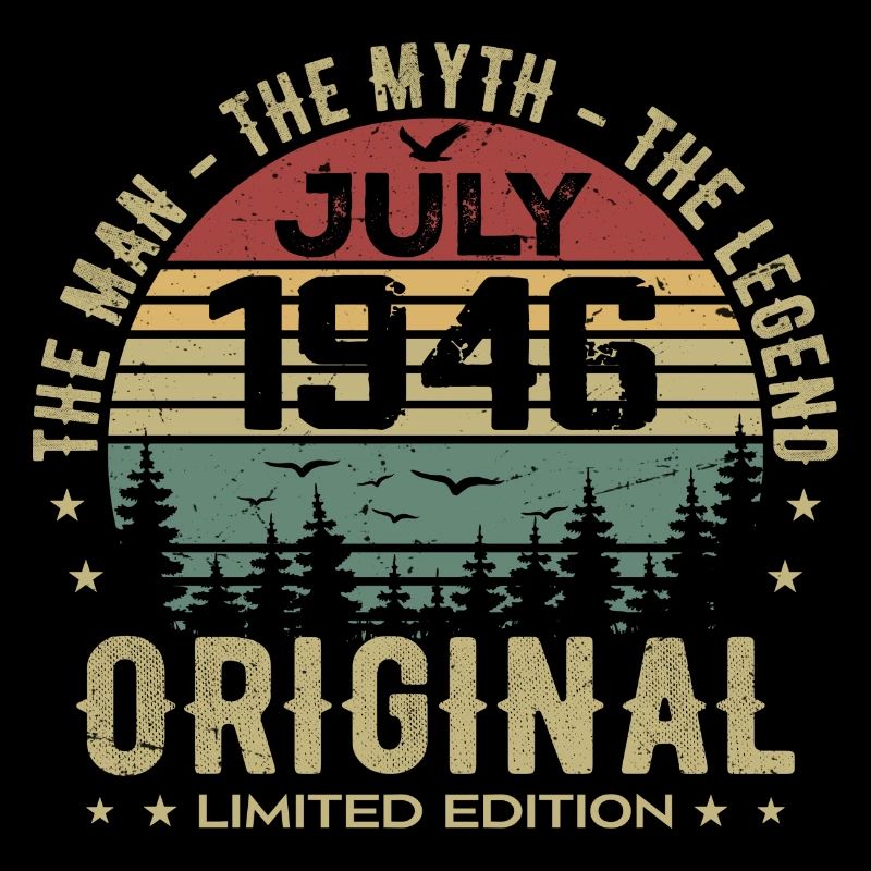 Juli 1946 Geburtstagsgeschenk Geboren im Juli