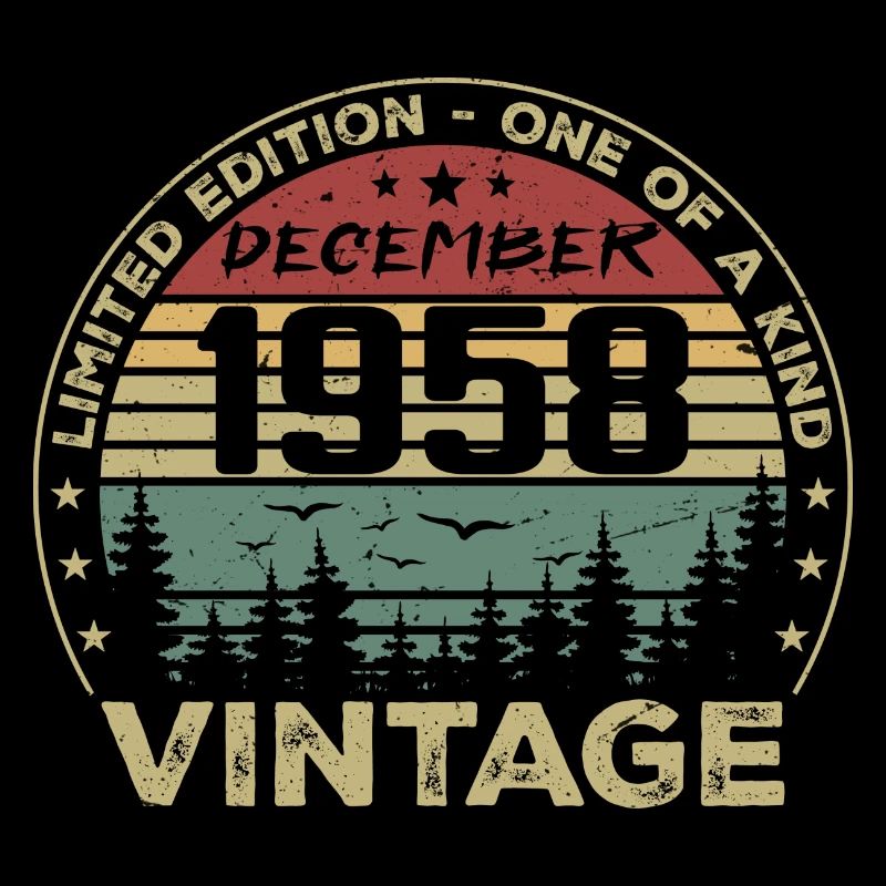 Retro Vintage Dezember 1958 Geburtstagsgeschenk