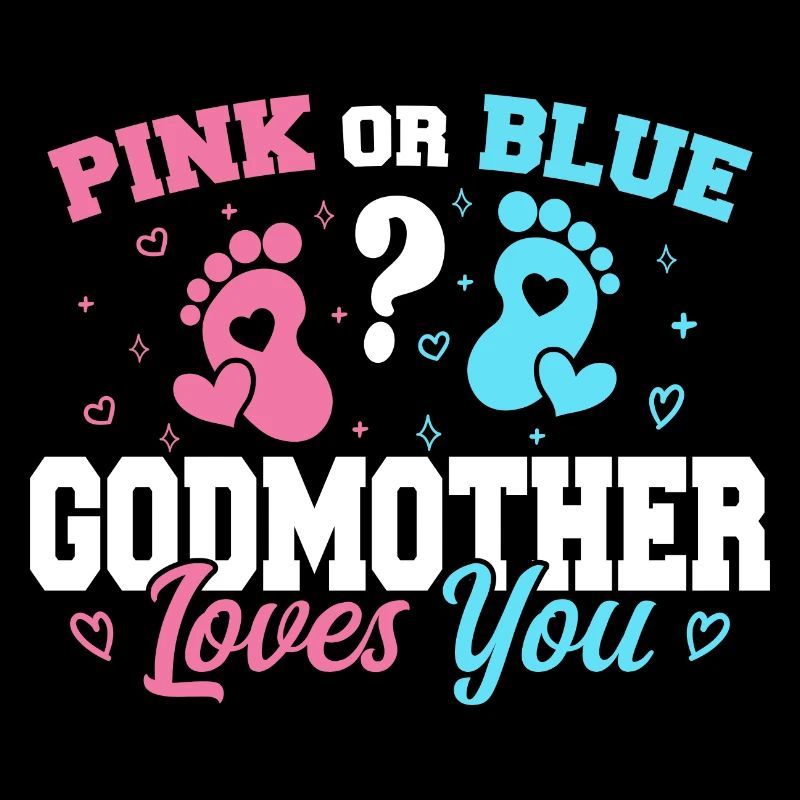 Rosa oder blaue Patin liebt dich - Patin