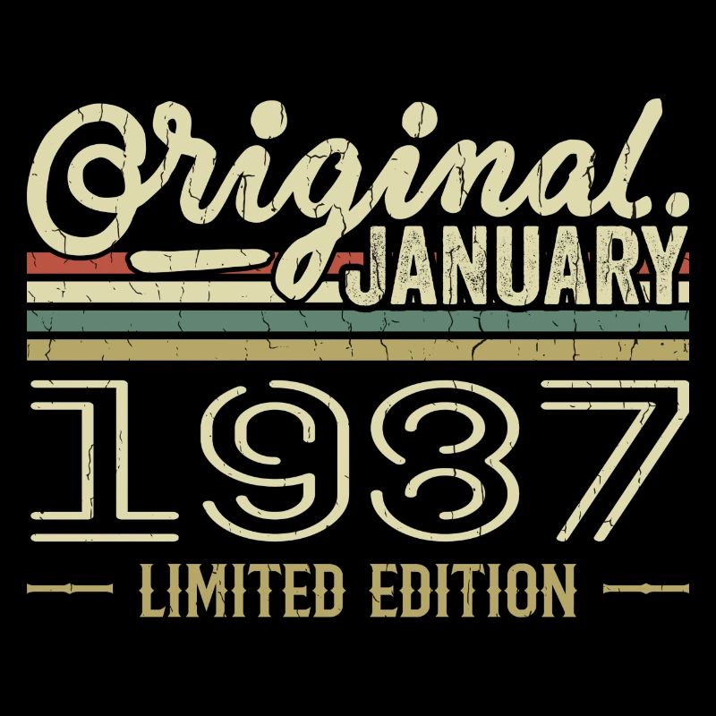 Janvier 1987 anniversaire Janvier 1987 cadeau 1987