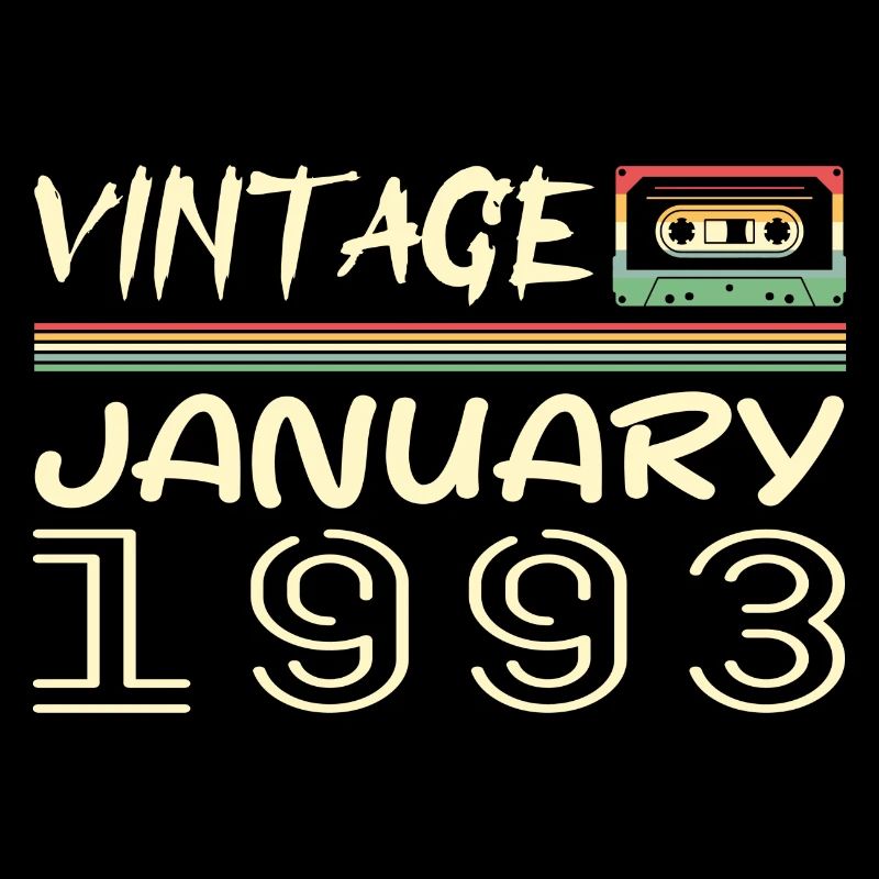 Vintage Janvier 1993 - Anniversaire Janvier 1993