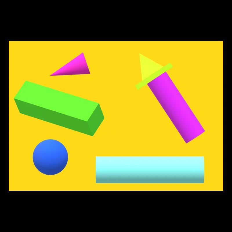 Vibrant Geometric Abstract Print