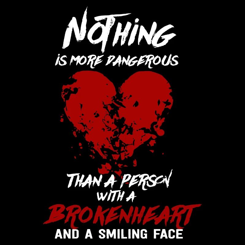 Broken Heart Love Dangerous Smile Face