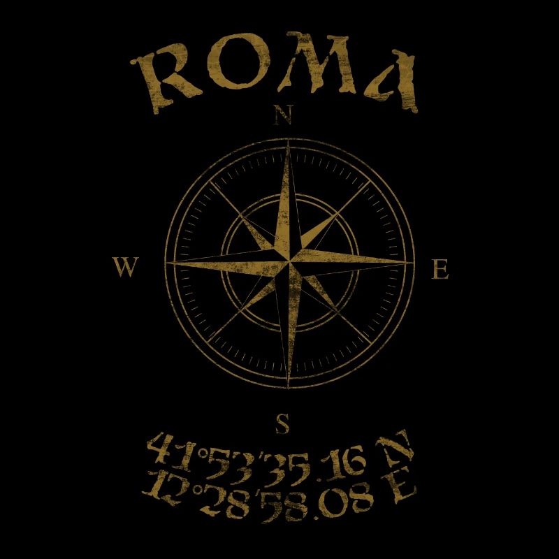 Compass GPS coordinates Roma