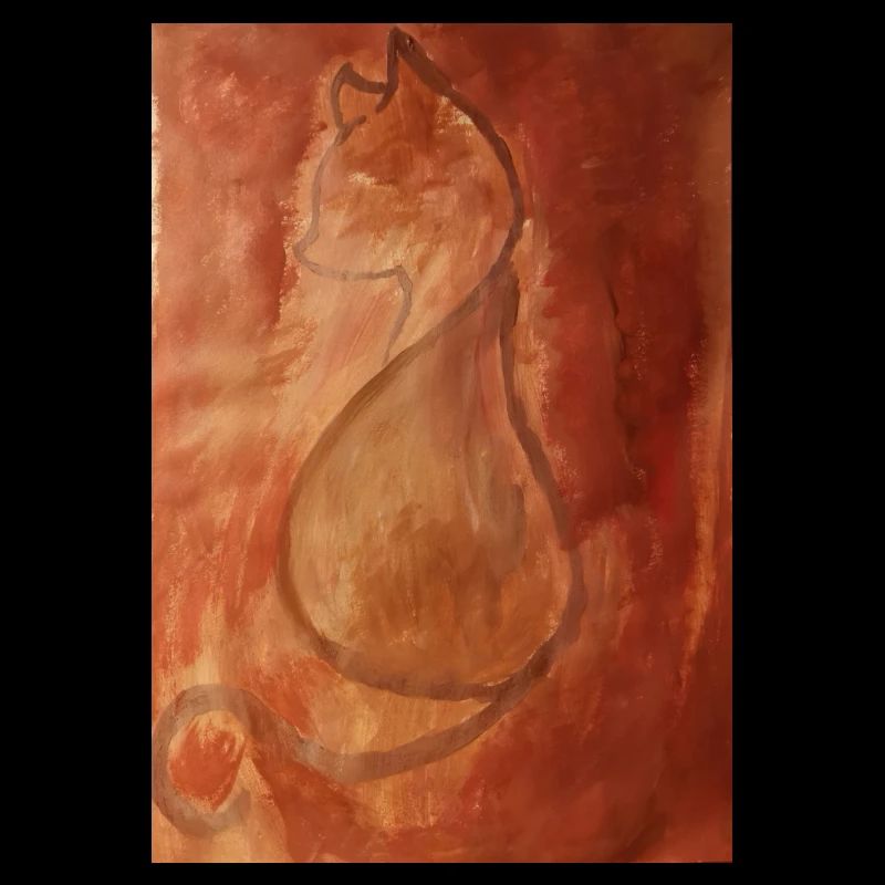 Chat dans l’arrière-plan flou