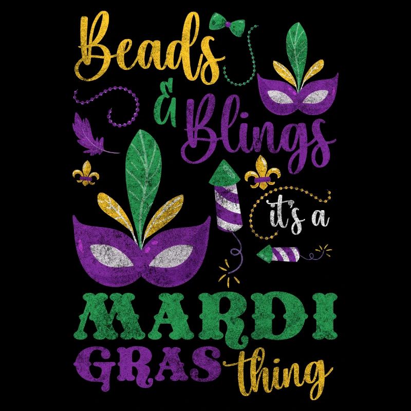 Perles colorées de célébration du carnaval