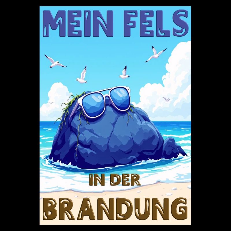 Mon rocher dans les vagues - version allemande