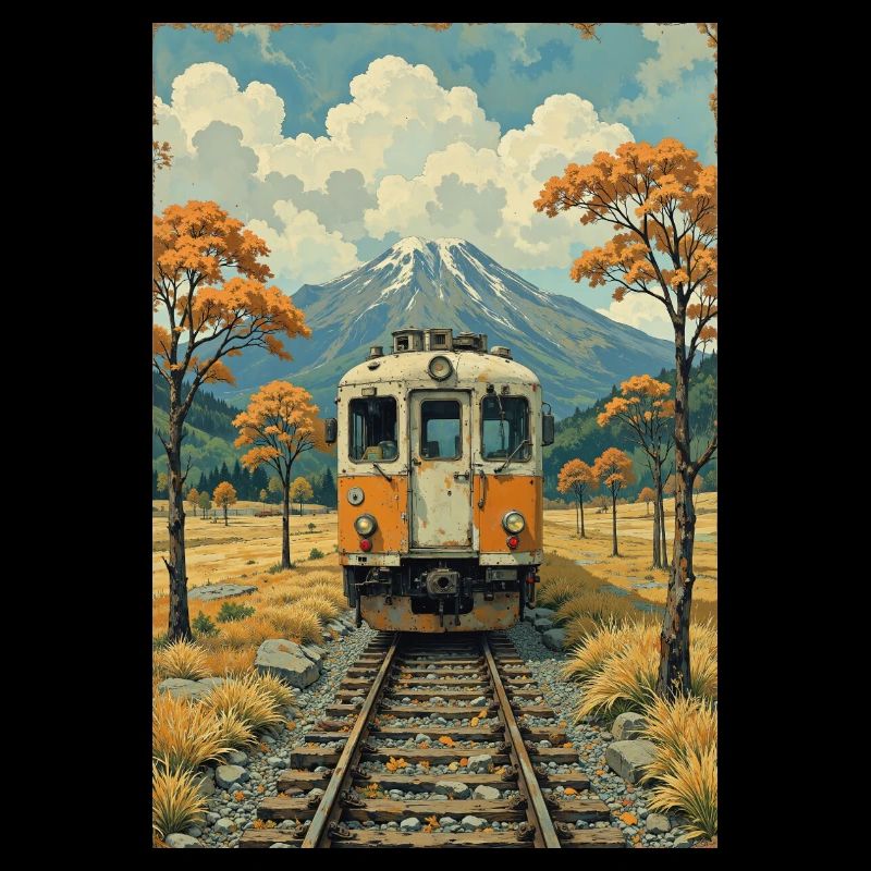 Image de train rétro