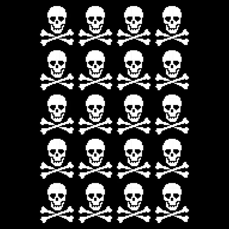 Skull & Crossbones Repeating Pattern