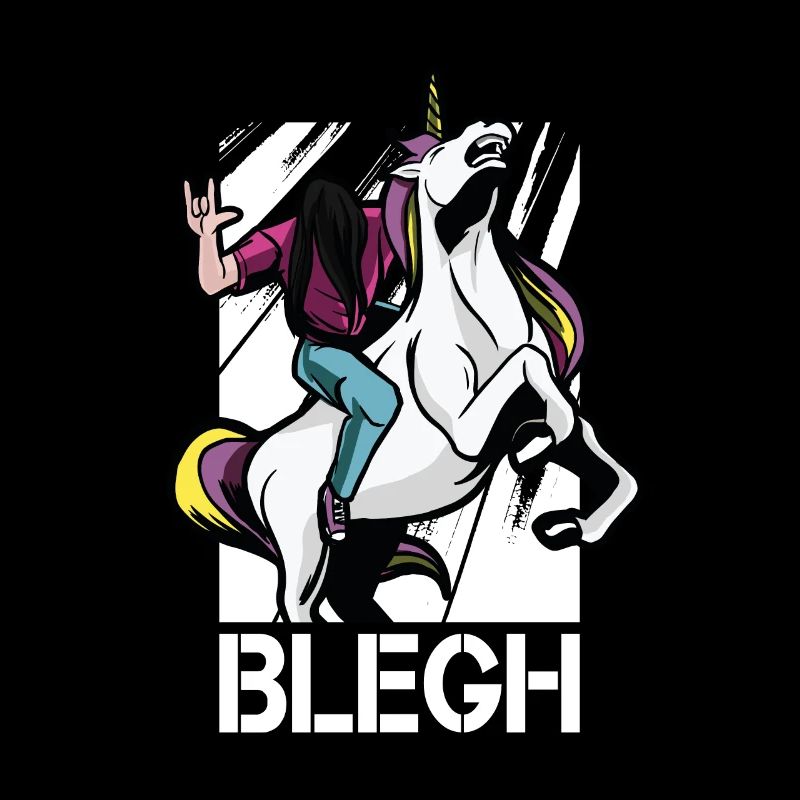 Blegh Lustiges Metalcore Einhorn Deathcore