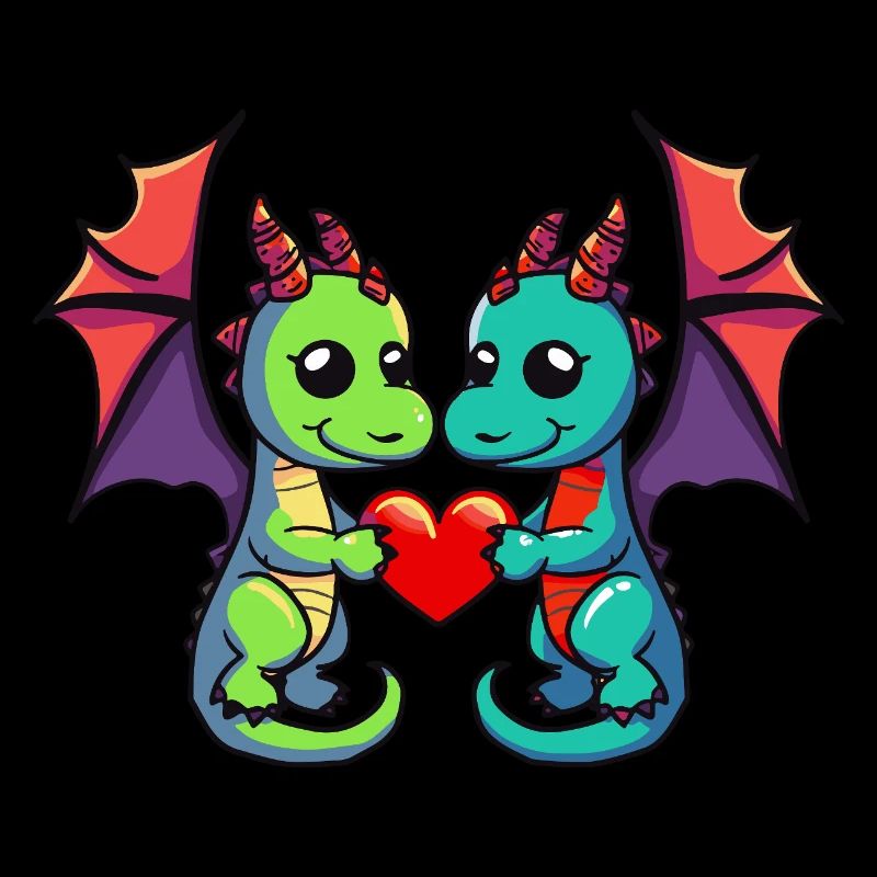 Couple Dragon Saint-Valentin