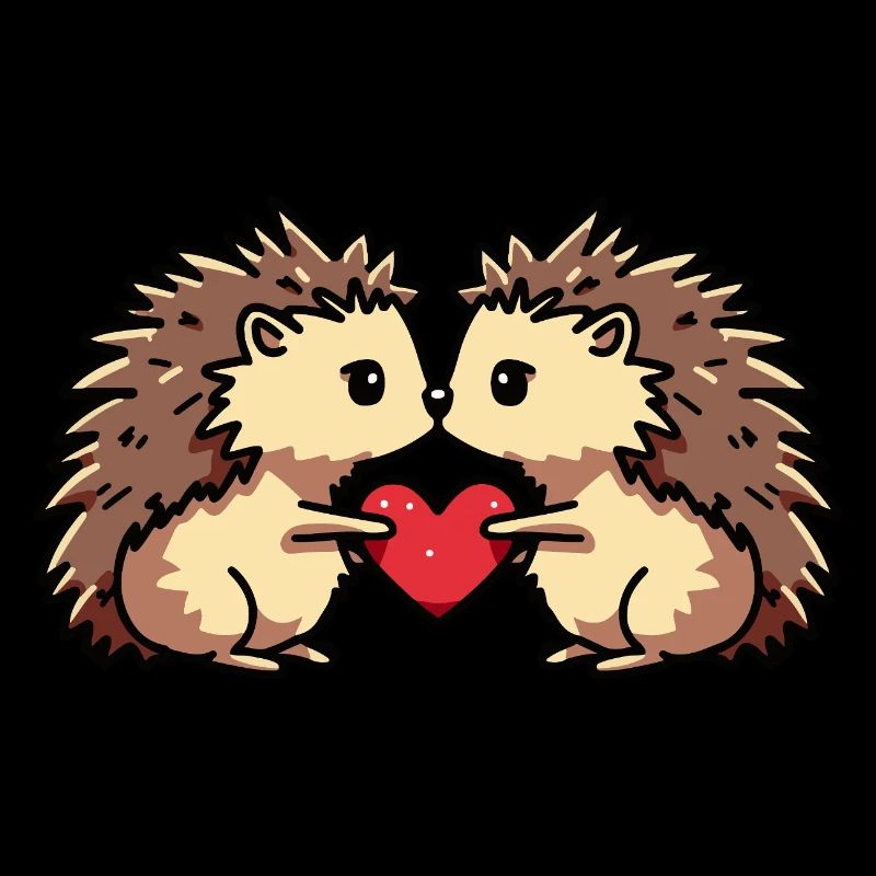 Igel Paar Herz