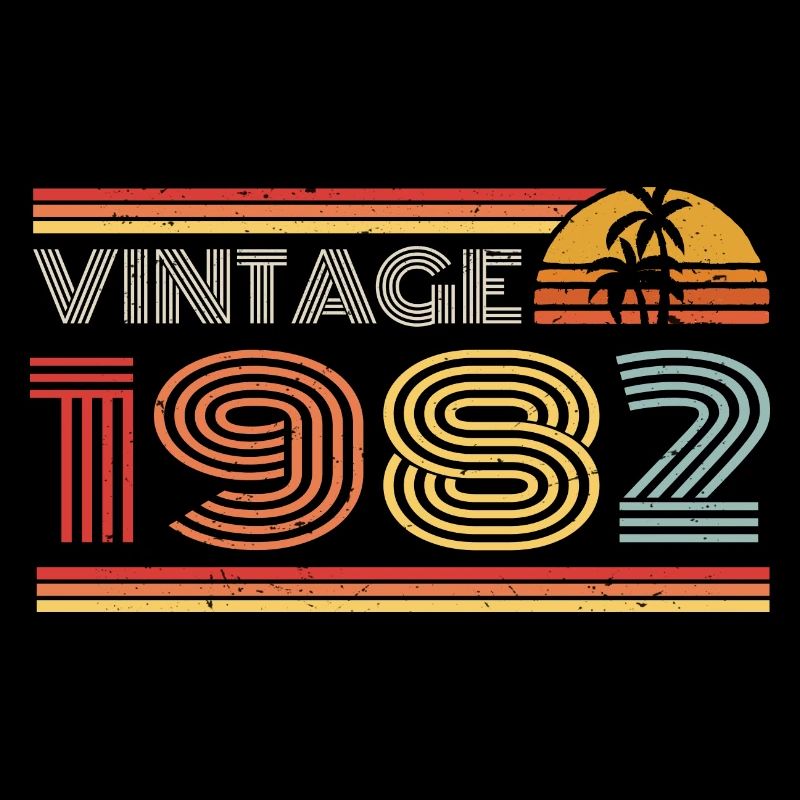 1982 Tenue d’anniversaire en édition limitée 1982 Vintag