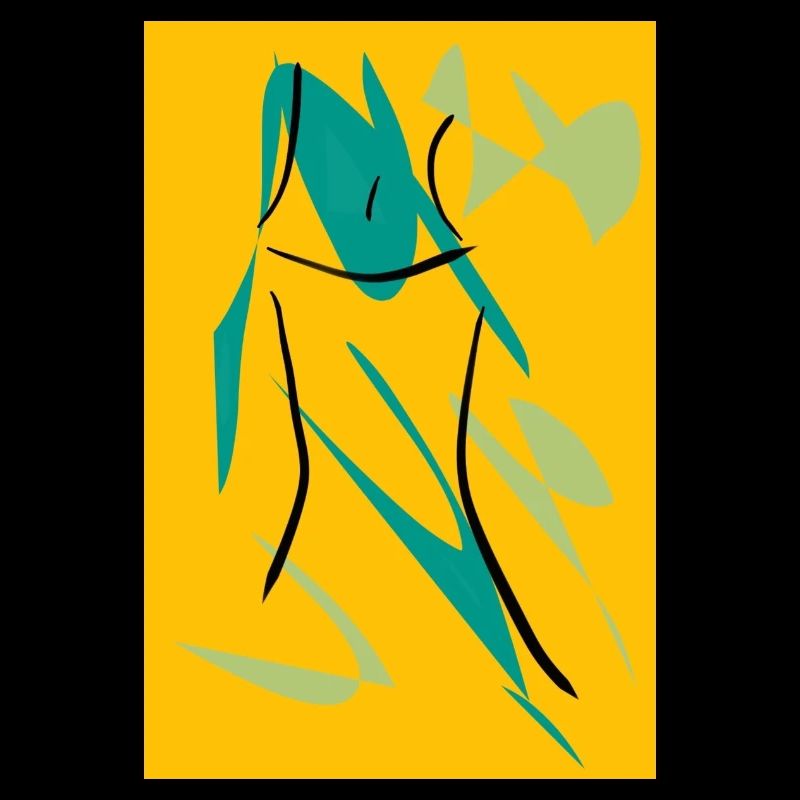 Abstraktes Design mit einer Form