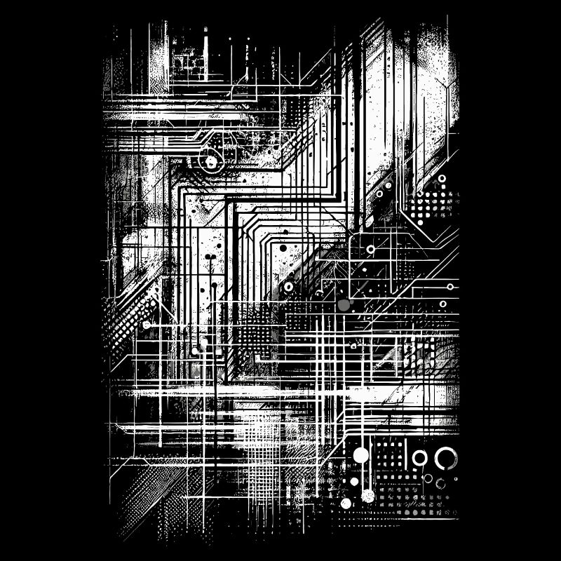 Timeless Grunge Pattern in White