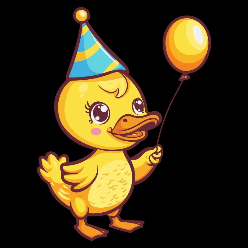 Canard Anniversaire Bande Dessinée Mignon