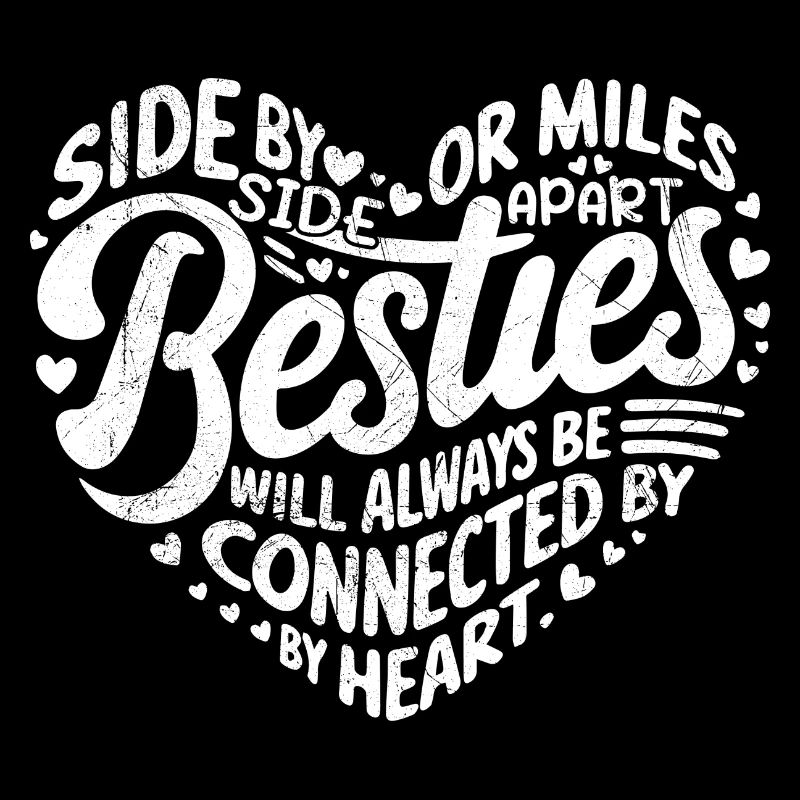 Besties will always be connected by Heart | BFF