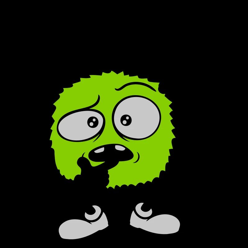 Fragezeichen skeptisches Gesicht Comic