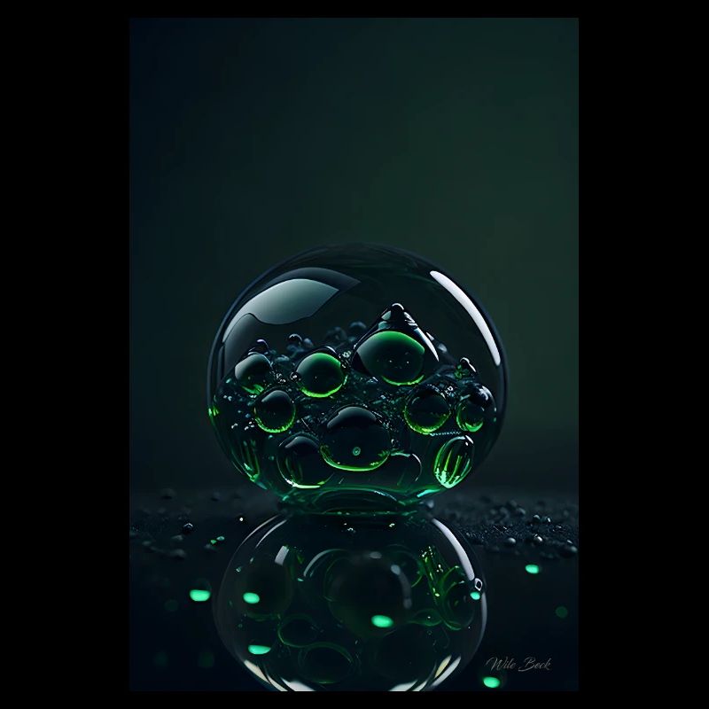 Bubbles in a bubble green 1