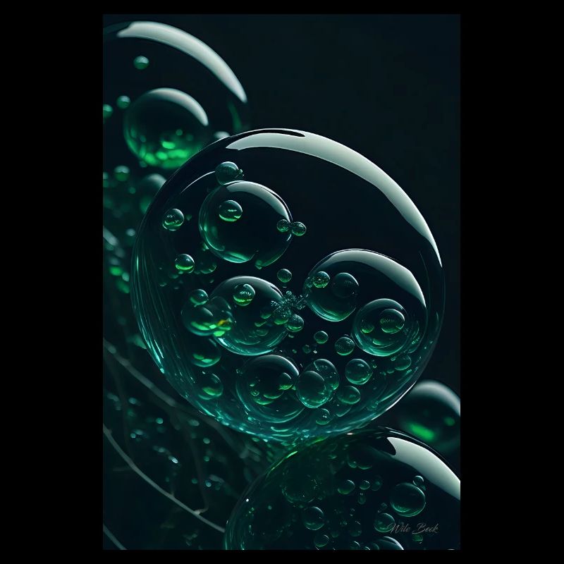 Bubbles in a bubble green 2