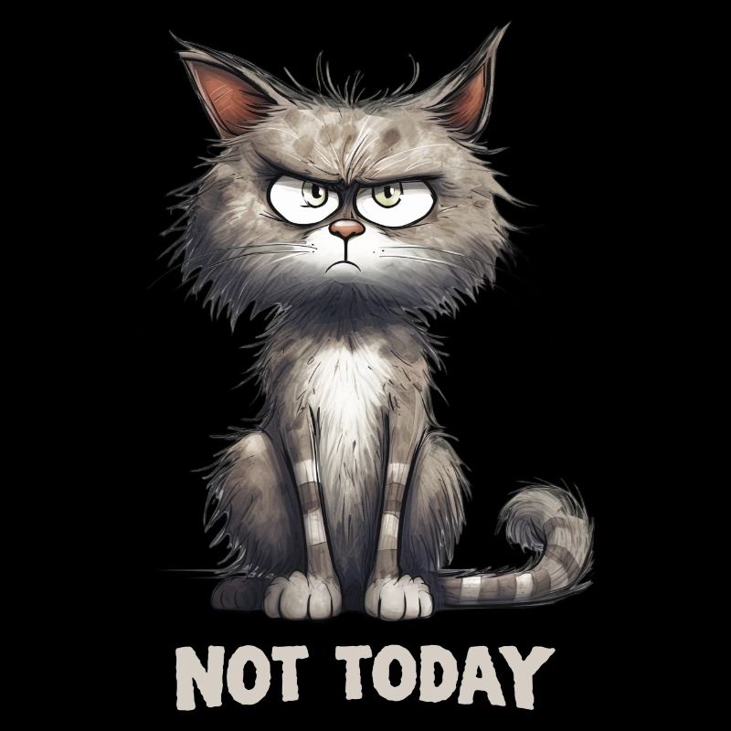 Angry Cat Cat Not Today