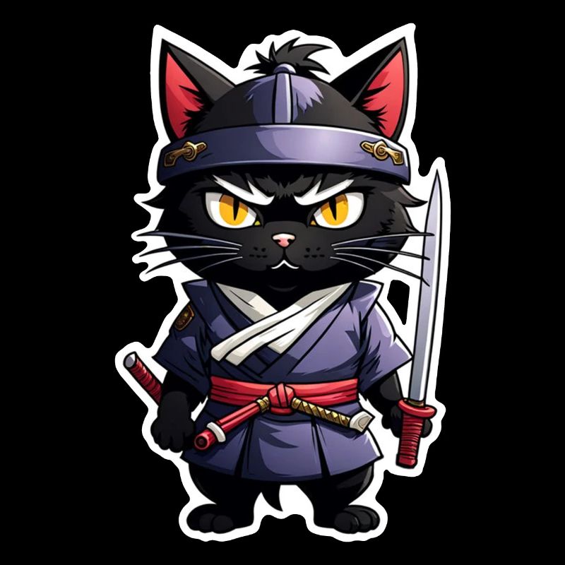 Ninja Katze - Samurai Kätzchen