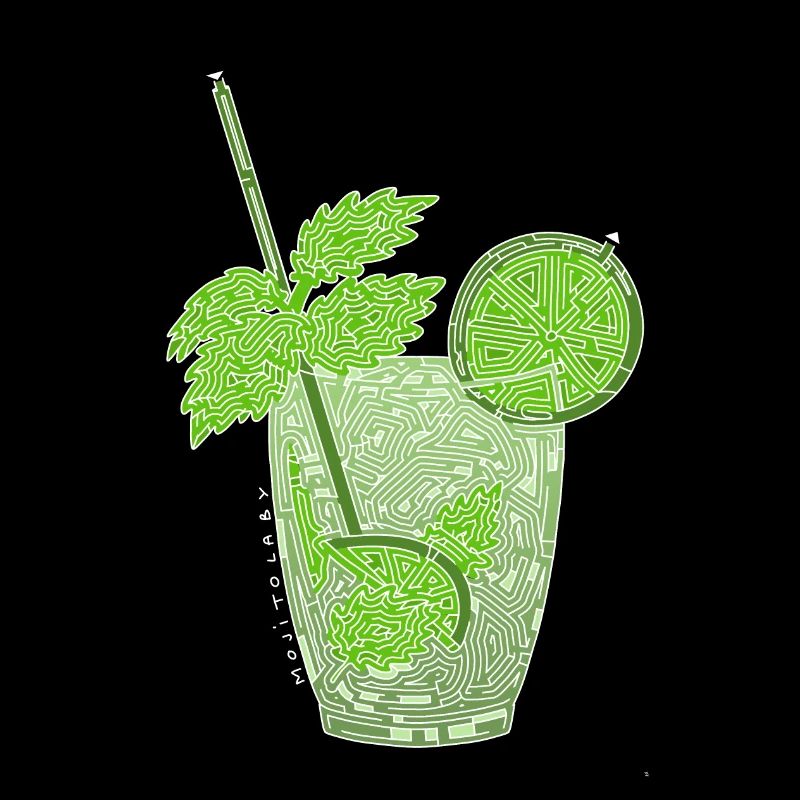 Mojito Laby (contours blancs)