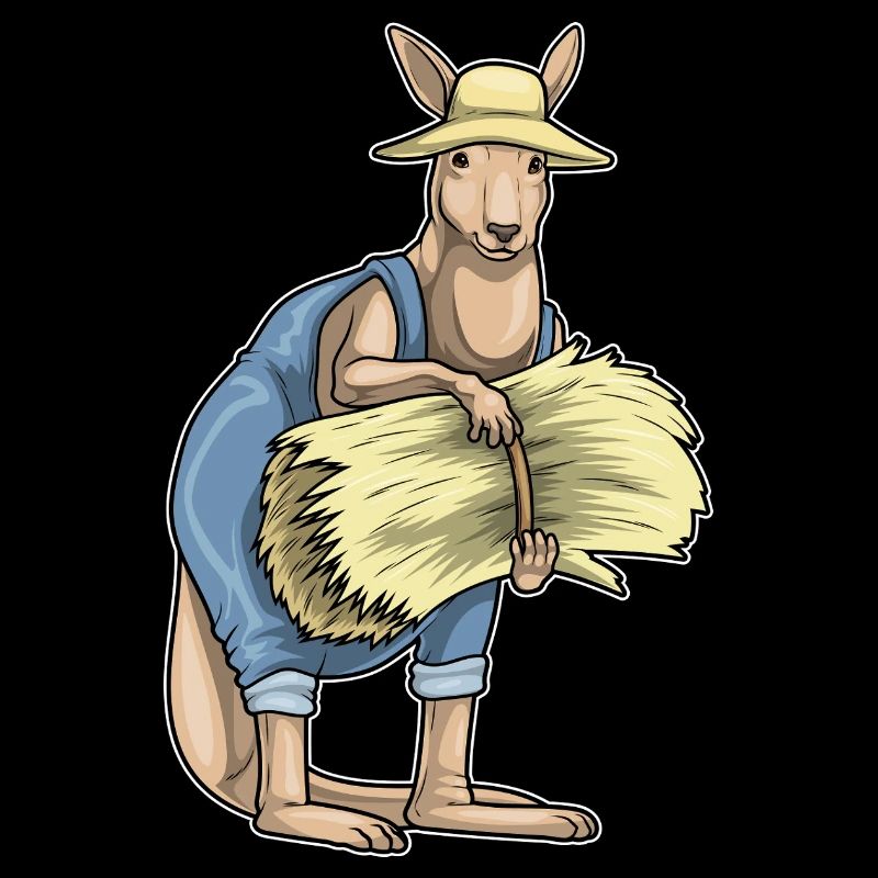 Kangaroo Farmer Straw